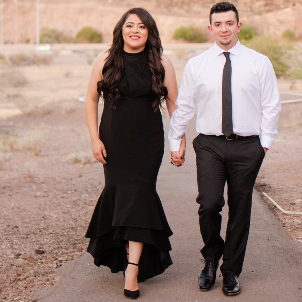 Black formal dress